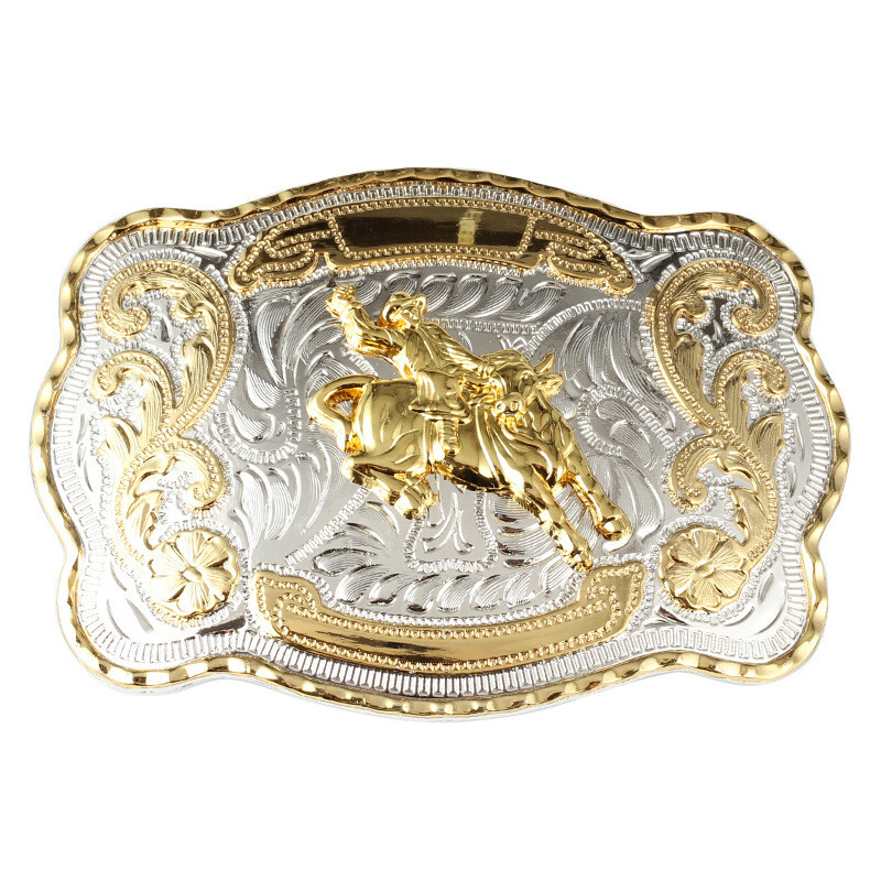 Bull Ride Rodeo Jeans Rock Long Huge Big Cowboy Texas Western Shine Belt Buckle