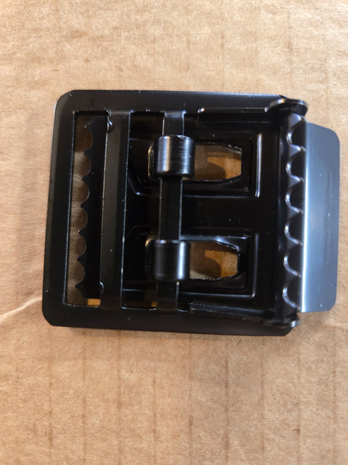 Black Open Face Web Belt Buckle 1.25&Prime;