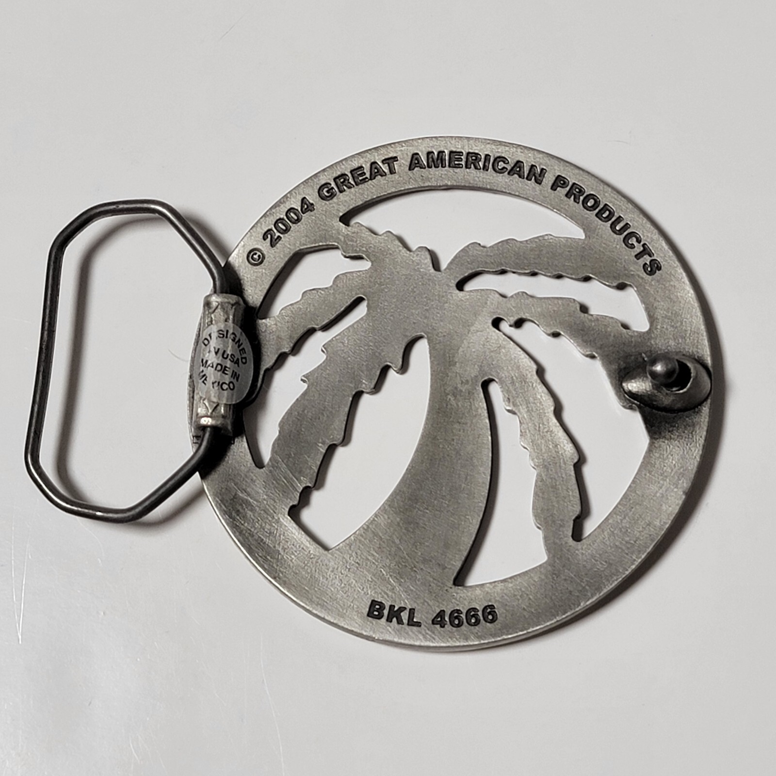 2004 Palm Tree Belt Buckle Great American Products BKL 4666