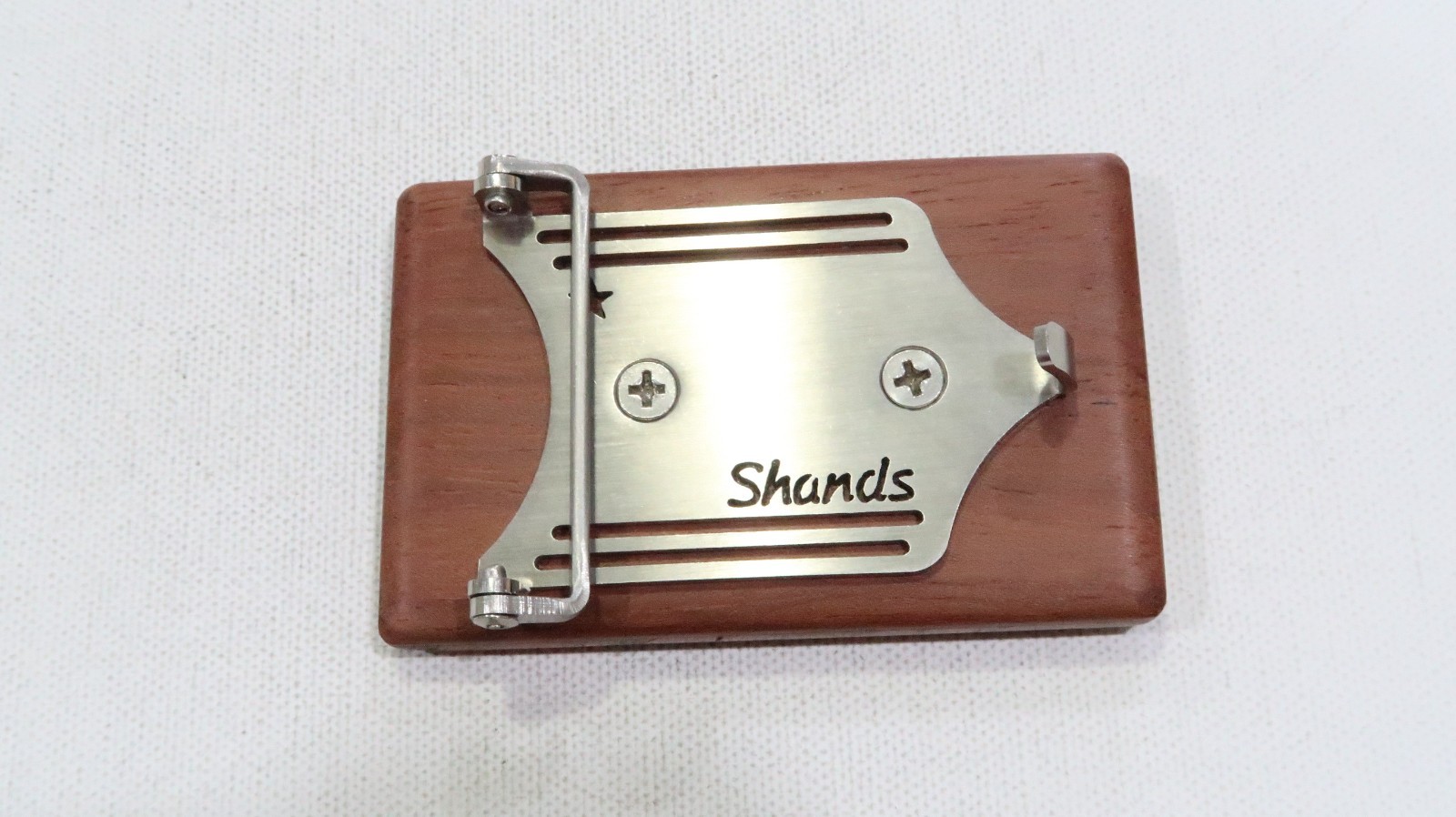 Artisan Nathan Shands exotic wood,turquoise,lapis malachite inlay belt buckle