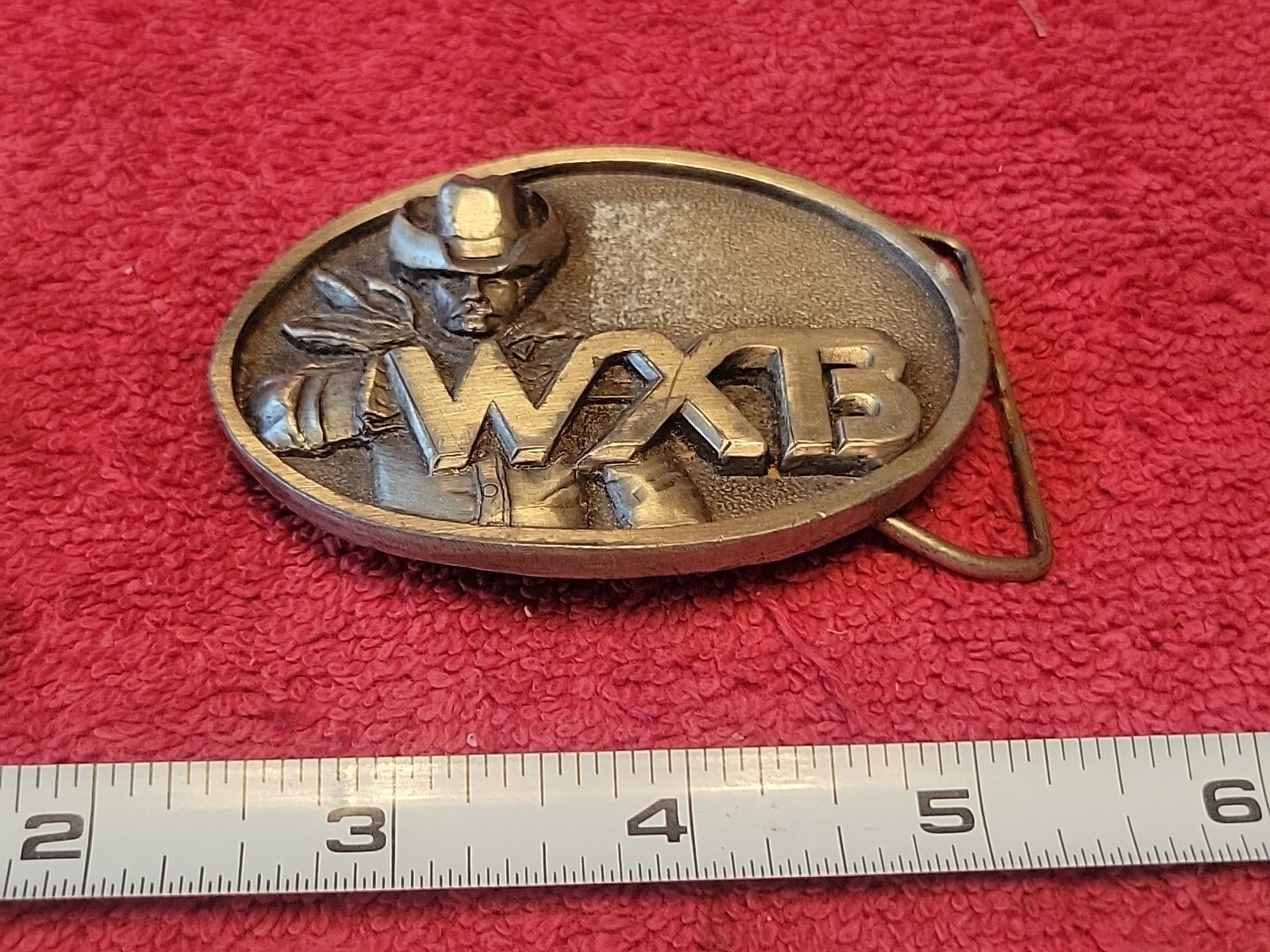 1985 Idea Craft Limited Edition Silver Tone Belt Buckle WXB Vtg USA 🇺🇸
