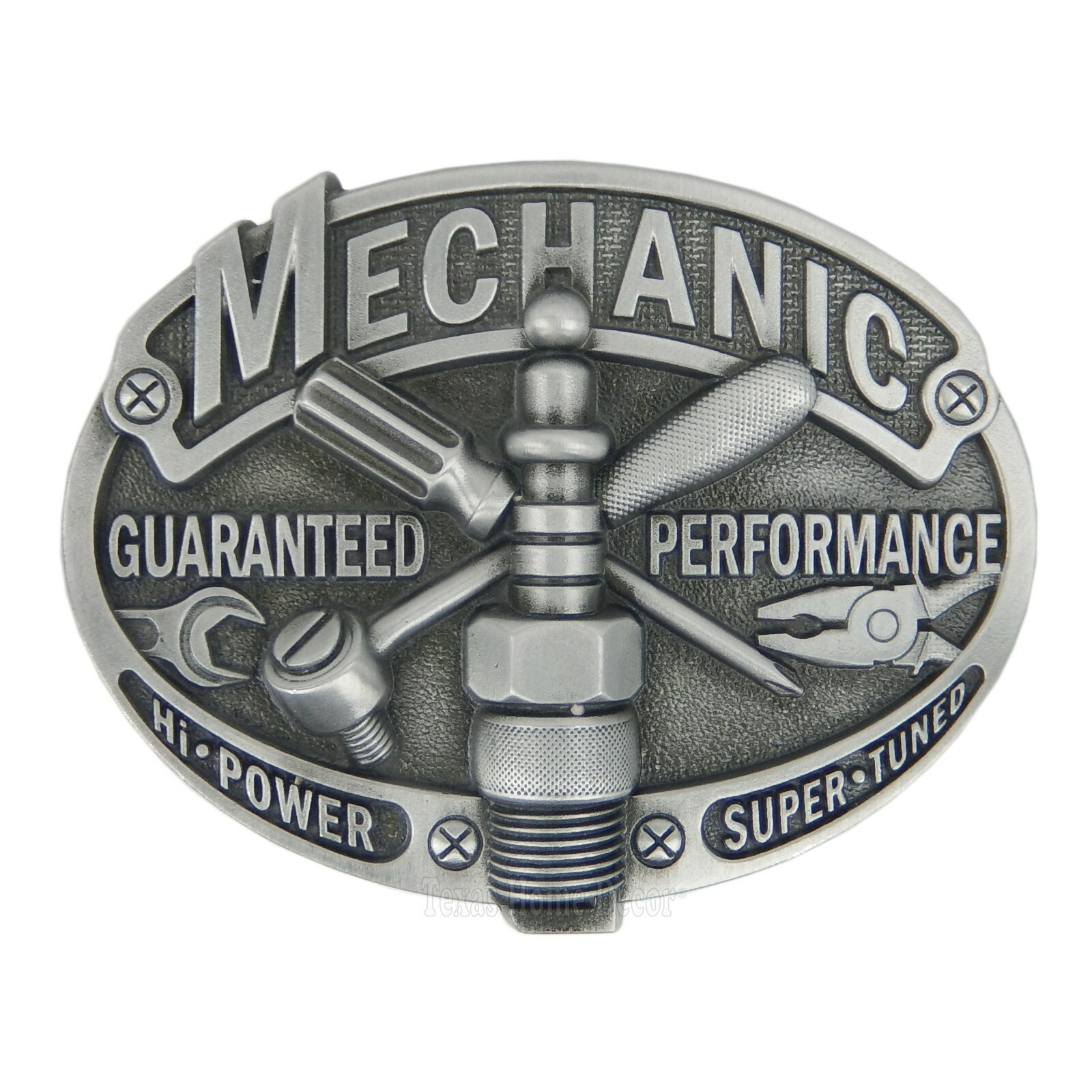 Mechanic Men&rsquo;s Belt Buckle Antique Silver Fits up to 1.5&Prime; Belt Width