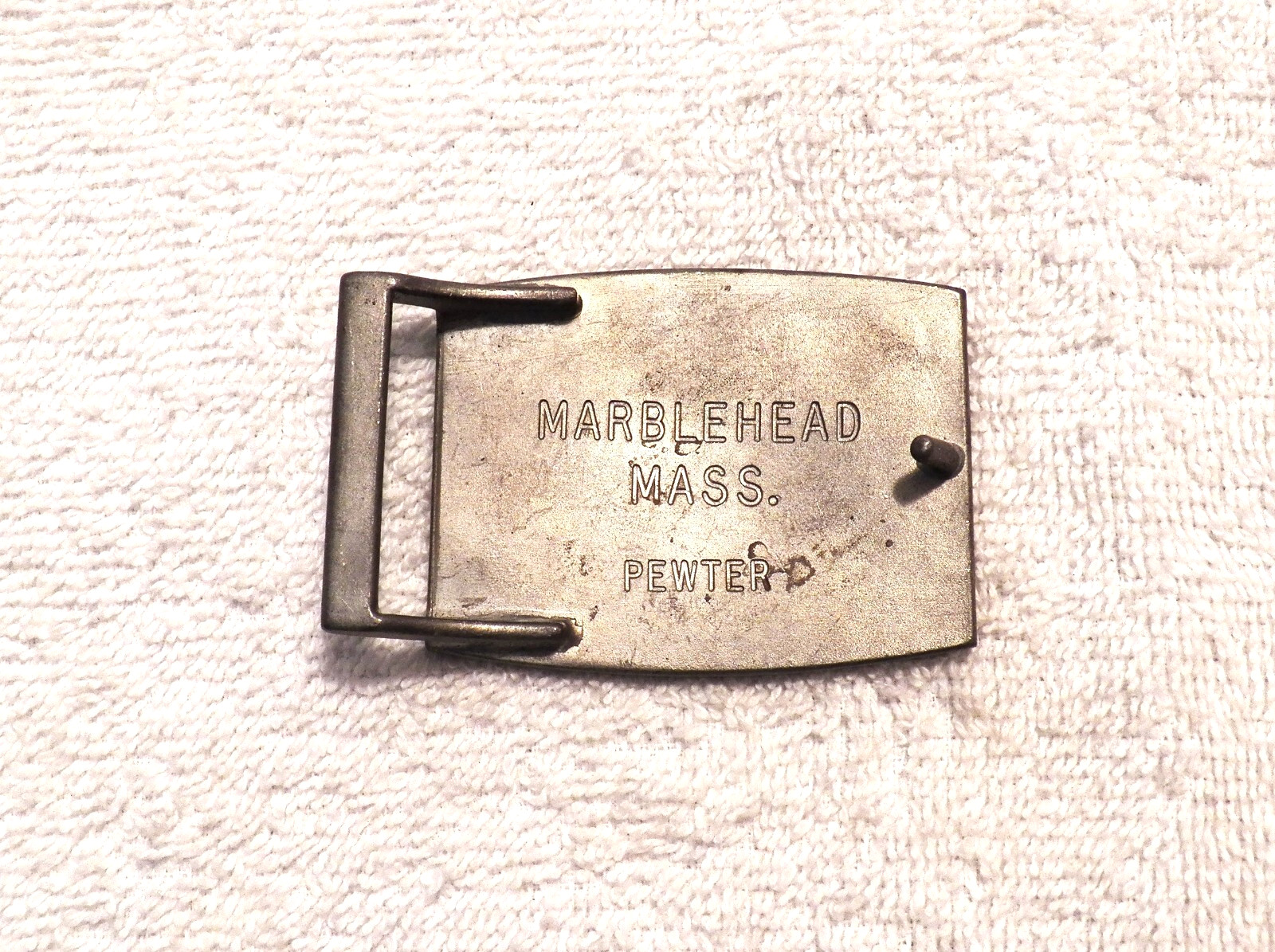 CLASSIC BELT BUCKLE TOGETHER LEATHER TANDY CHARITABLE PEWTER SILVER TONE BB13