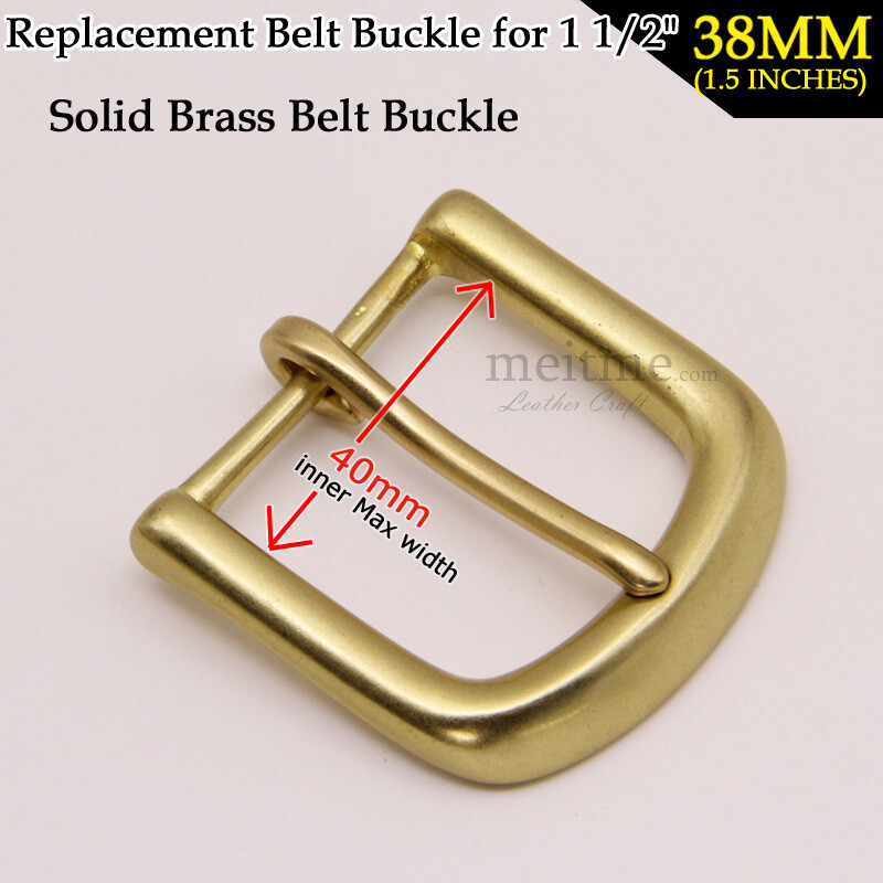 1.5&Prime; Men&rsquo;s Cowboy solid brass belt buckle Keeper replacement Belt Loop Set Lot