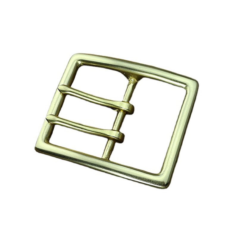 Heavy Duty Solid Brass Double Prong Belt Buckle Fits 48mm-50mm Waistband