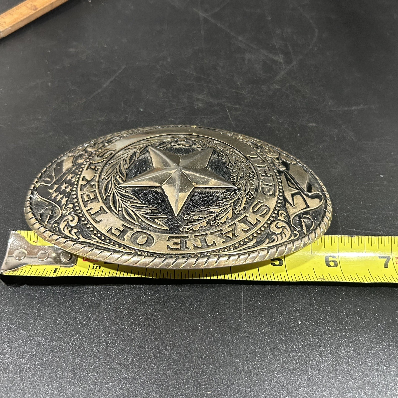 Large 6” The State of Texas Oversized Belt Buckle The Austin Collection