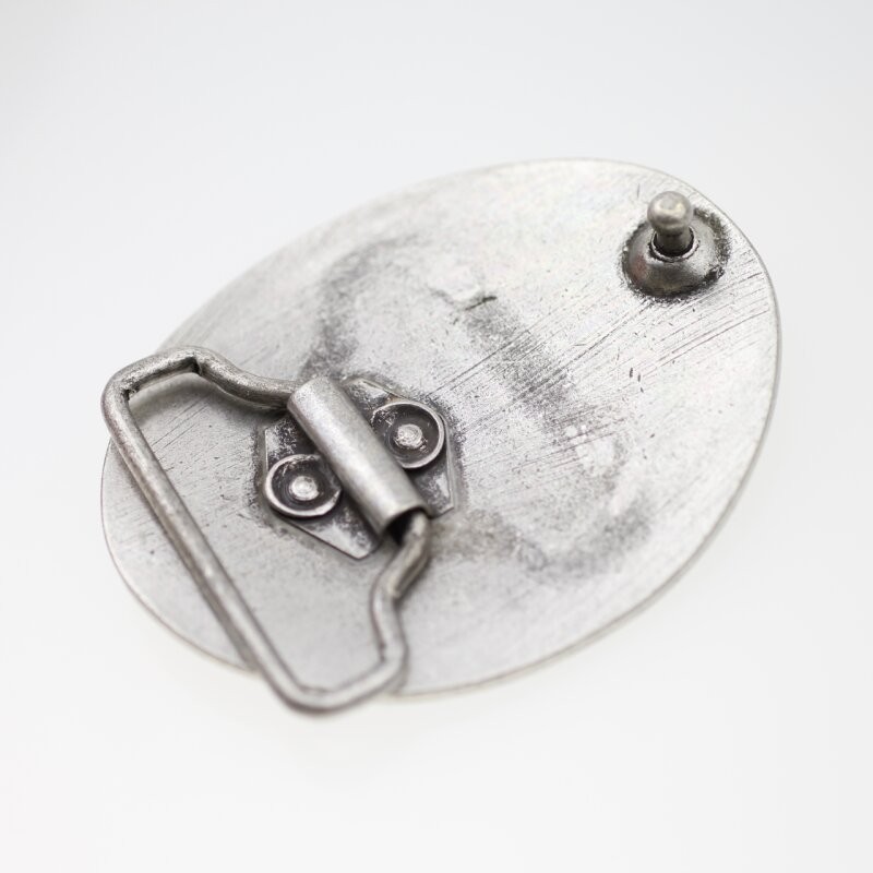 Strong Bulldog Dog Print Oval Belt Buckle – Striking & Expressive