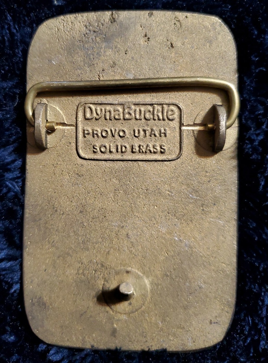 GEO STORE BELT BUCKLE. Solid Brass