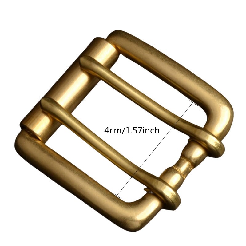 2x Square Double Pin Roller Belt Buckle Replacement Heavy Duty For 4cm