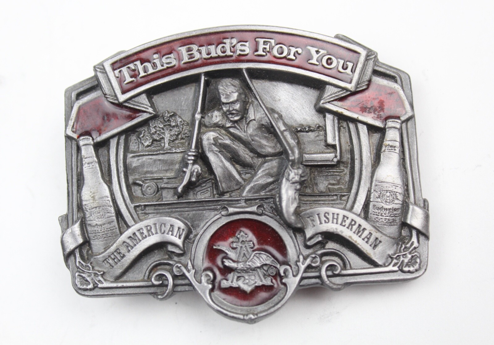 Bergamot Anheuser-Busch Inc. The American Fisherman A-175 Belt Buckle
