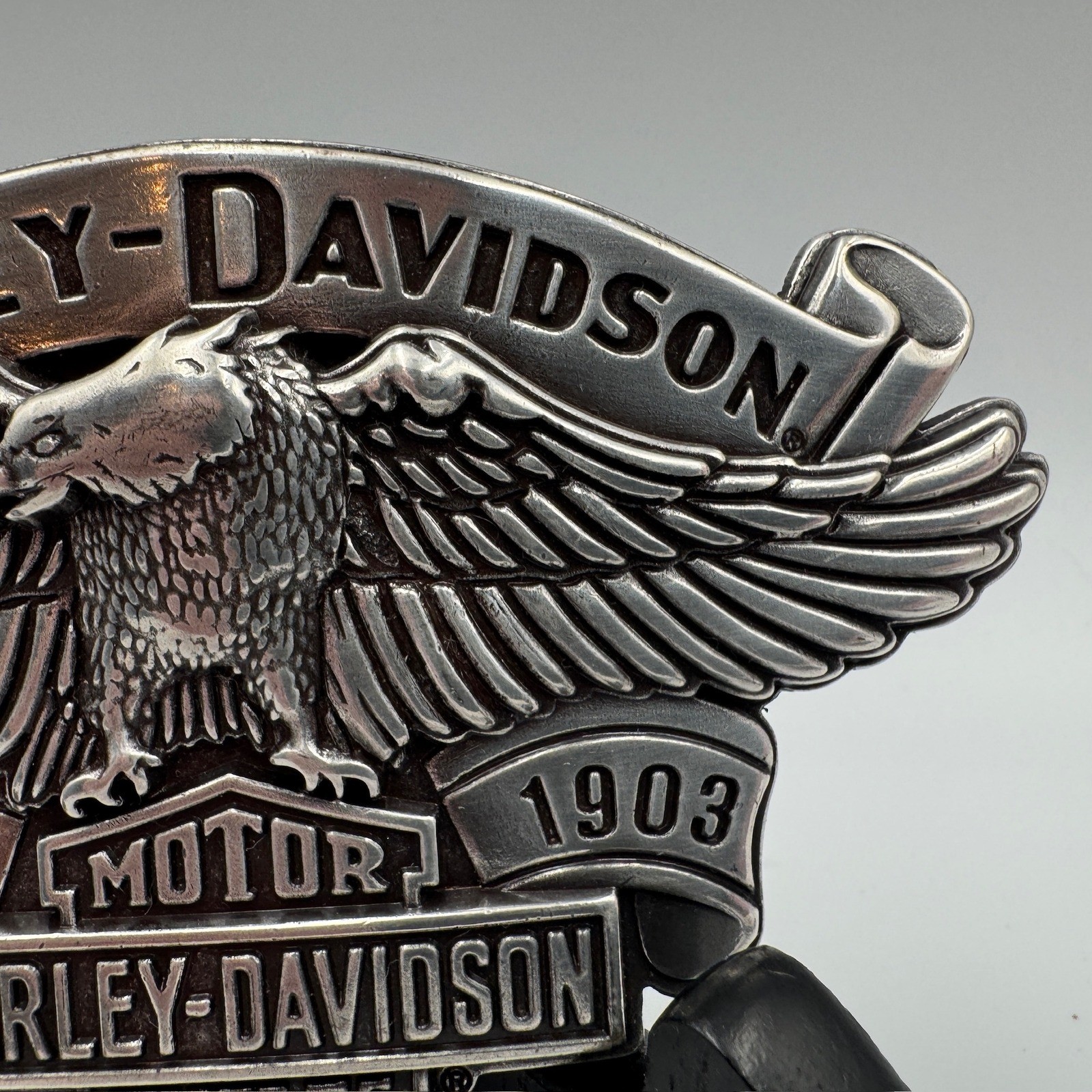 Harley-Davidson 2008 Eagle Bar & Shield Belt Buckle Silver 99401-09VM Biker Mens