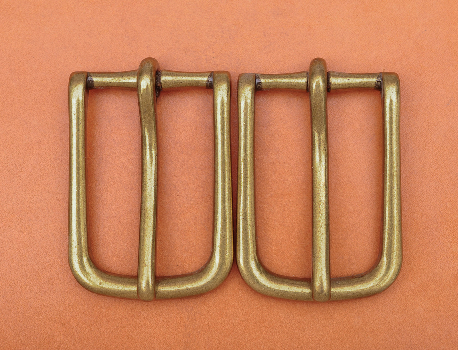 Retro Brass Long Big Heavy Single Prong Pin Leather Belt Buckle fits 40MM Strap