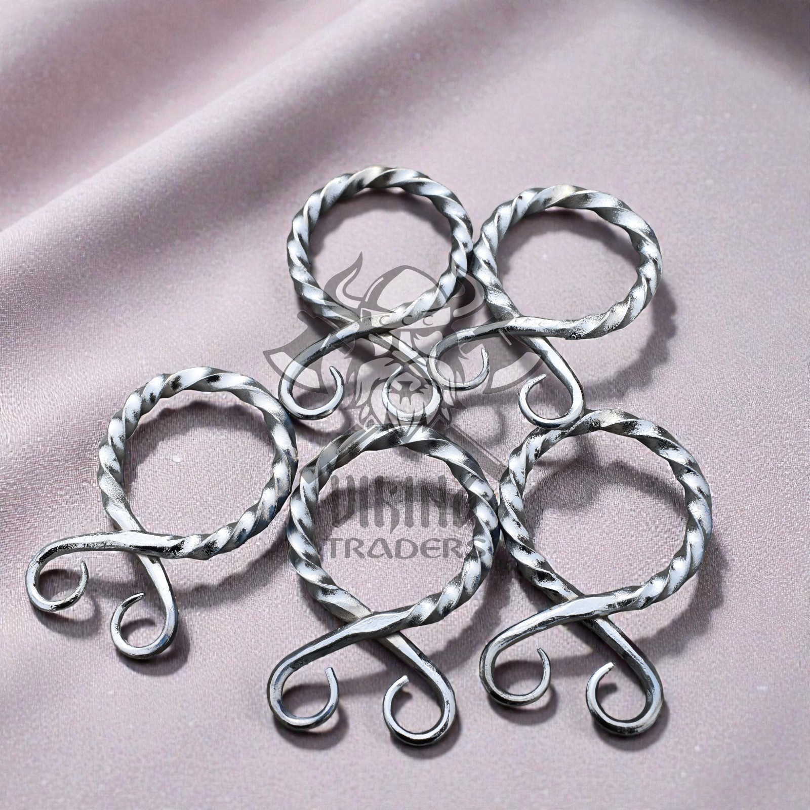 Medieval Silver Tone Belt Buckles Set of 5 Antique Style Costume Leather Crafts