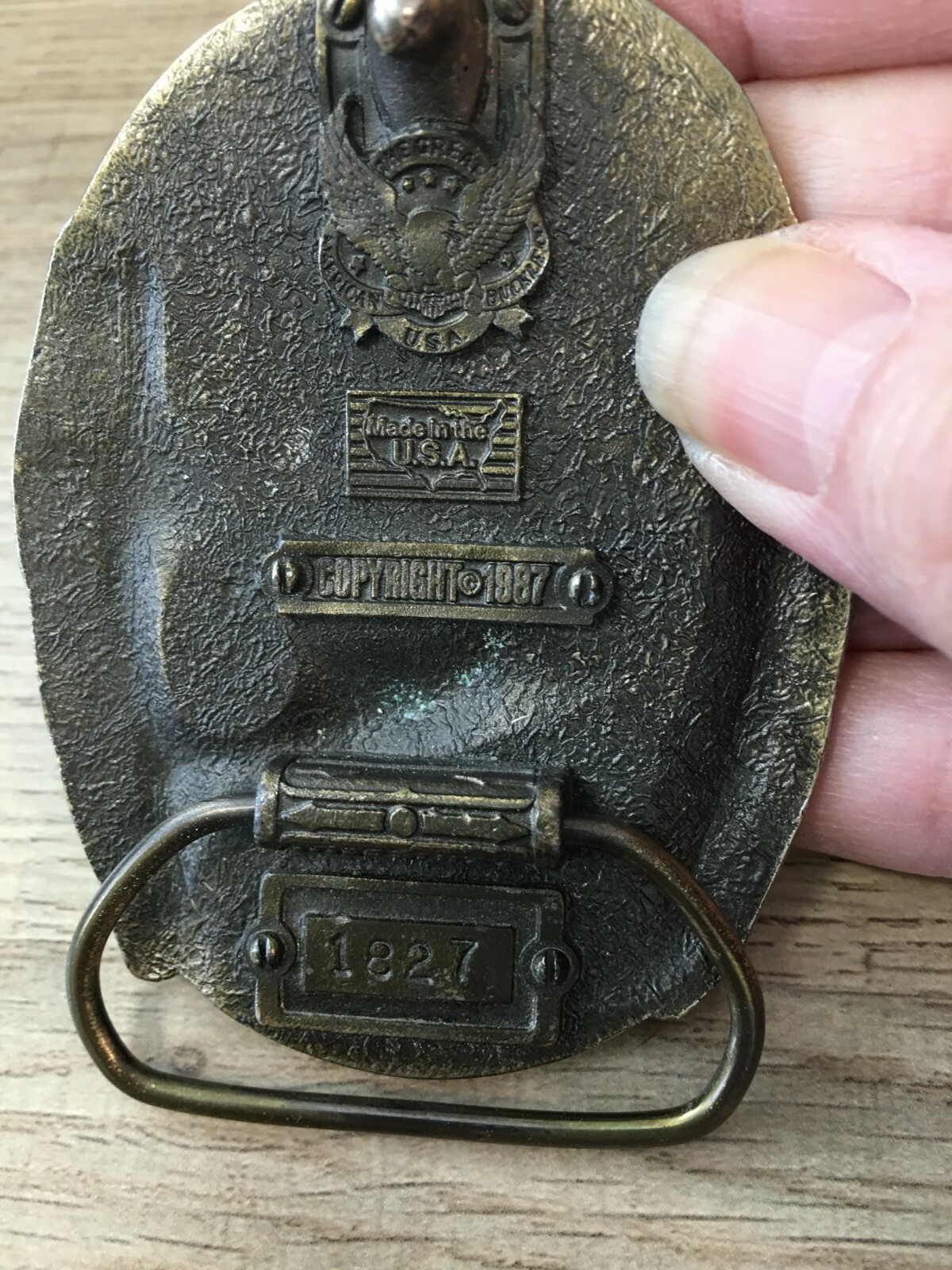 Vtg 1987 Duck Hunting Belt Buckle Made In The USA Great American Buckle Company