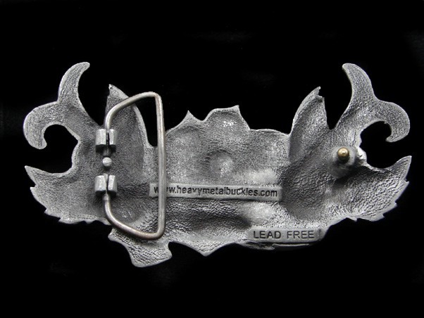 RL15107 **LOVE** (TWO SWALLOWS & ROSE TATTOO DESIGN ART) FASHION BELT BUCKLE