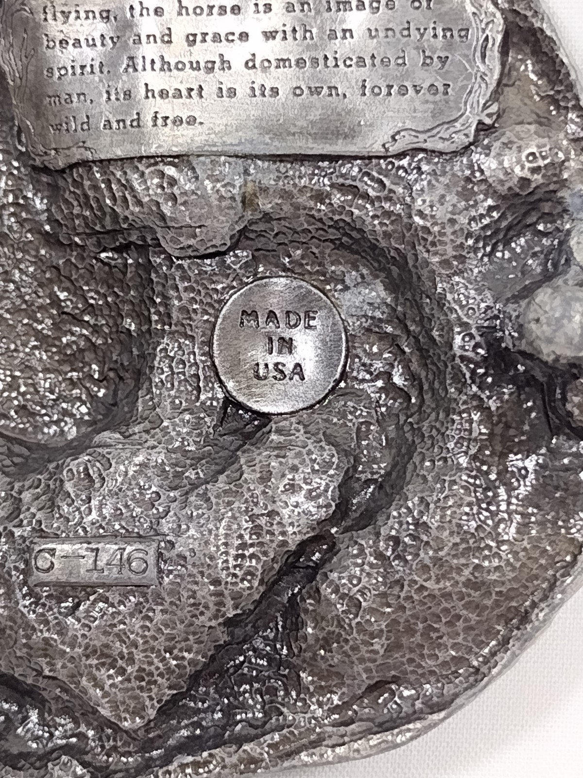 Western Belt Buckle 3D Men & Womens Retro Casual Wear Running Horses Silver Look