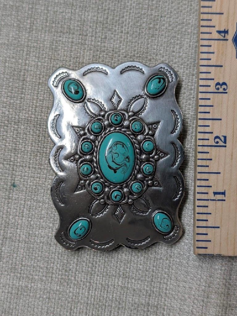 vintage style NATIVE AMERICAN navajo indian SOUTHWESTERN replica belt buckle