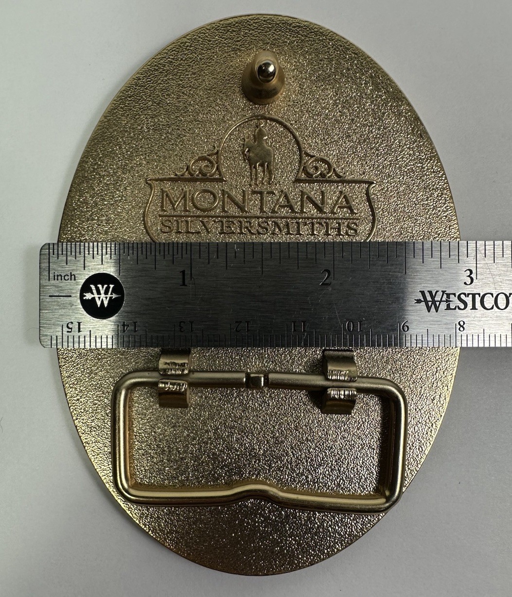 Pendleton Whiskey Belt Buckle -Let&rsquo;er Buck – Limited Edition Montana Silvers