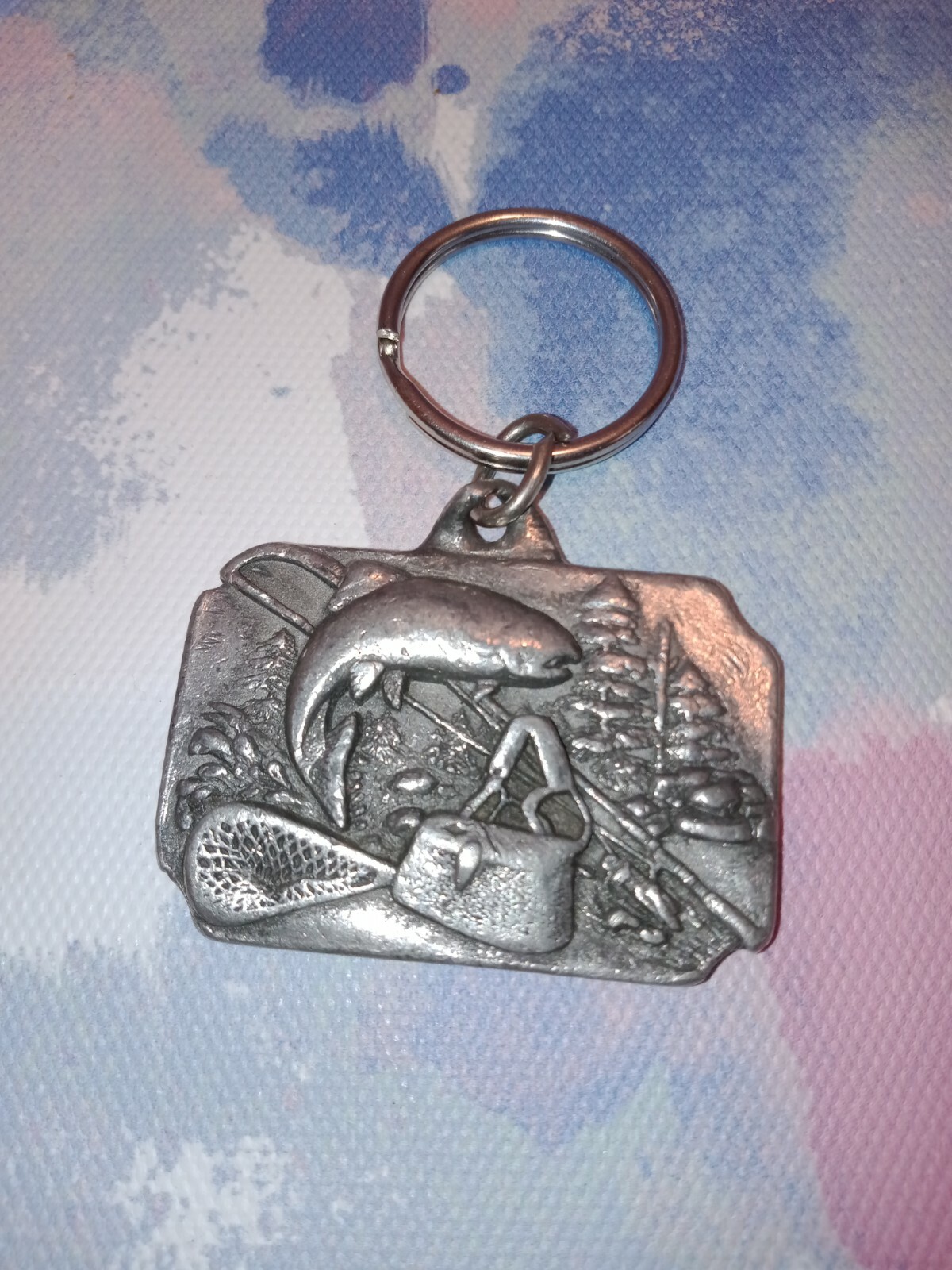 Vintage 1989 Siskiyou Buckle Co. A Bad Day Of Fishing Keychain