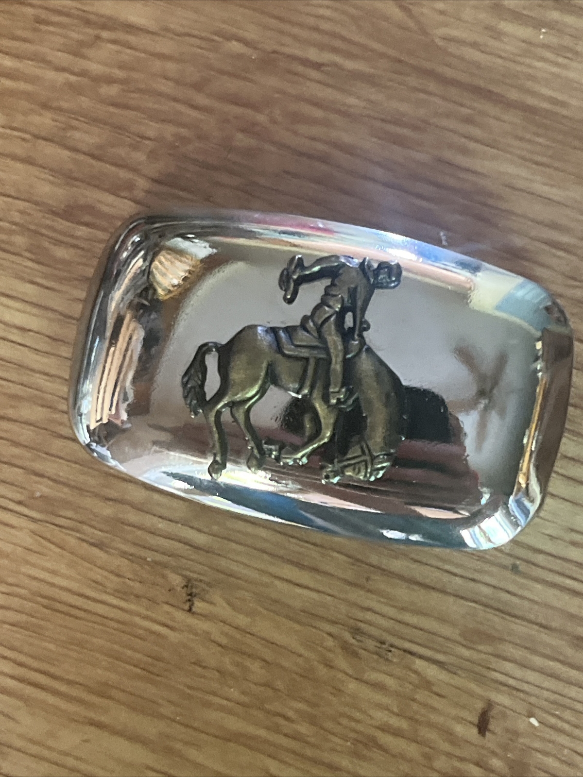 Western Belt Buckle Riding Bronco design