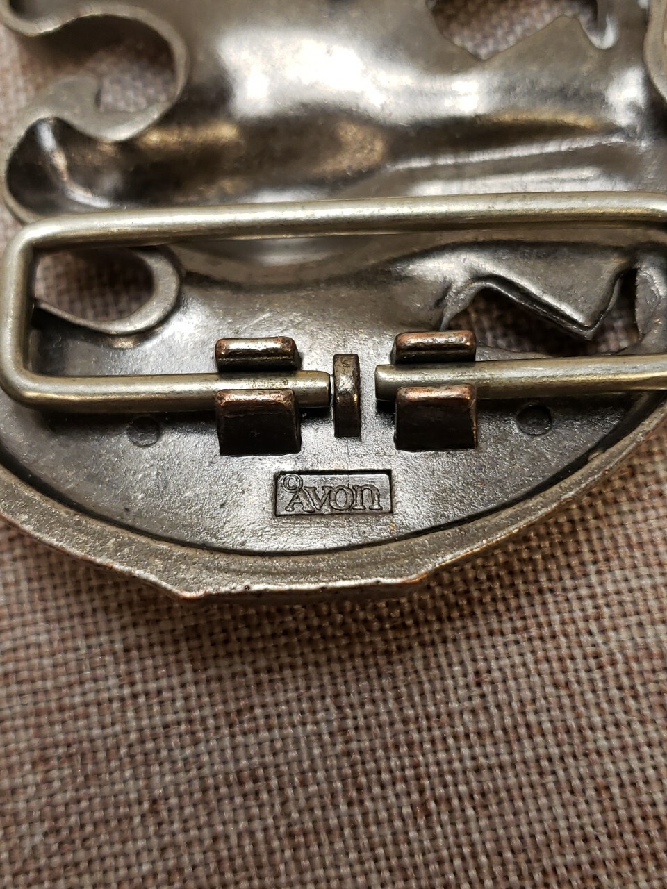 Vintage Avon Pewter Tone Metal Eagle Belt Buckle