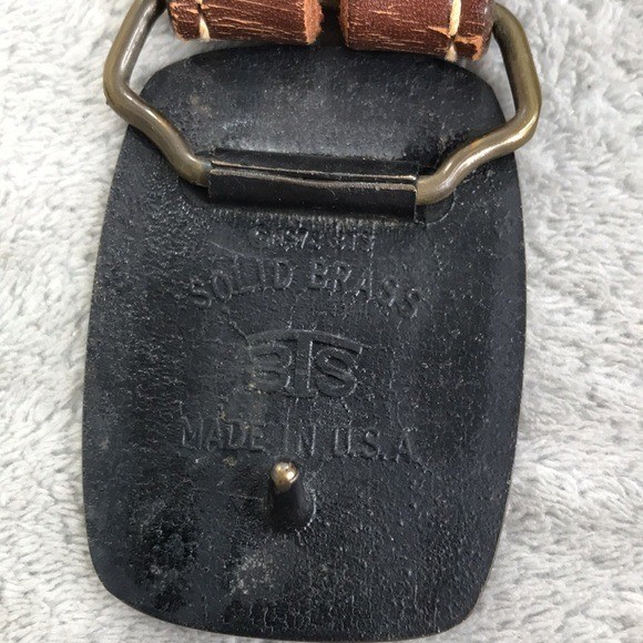 BRAZOS JOE Vintage Hand Crafted Western Leather Champion Series 46161 Size 42