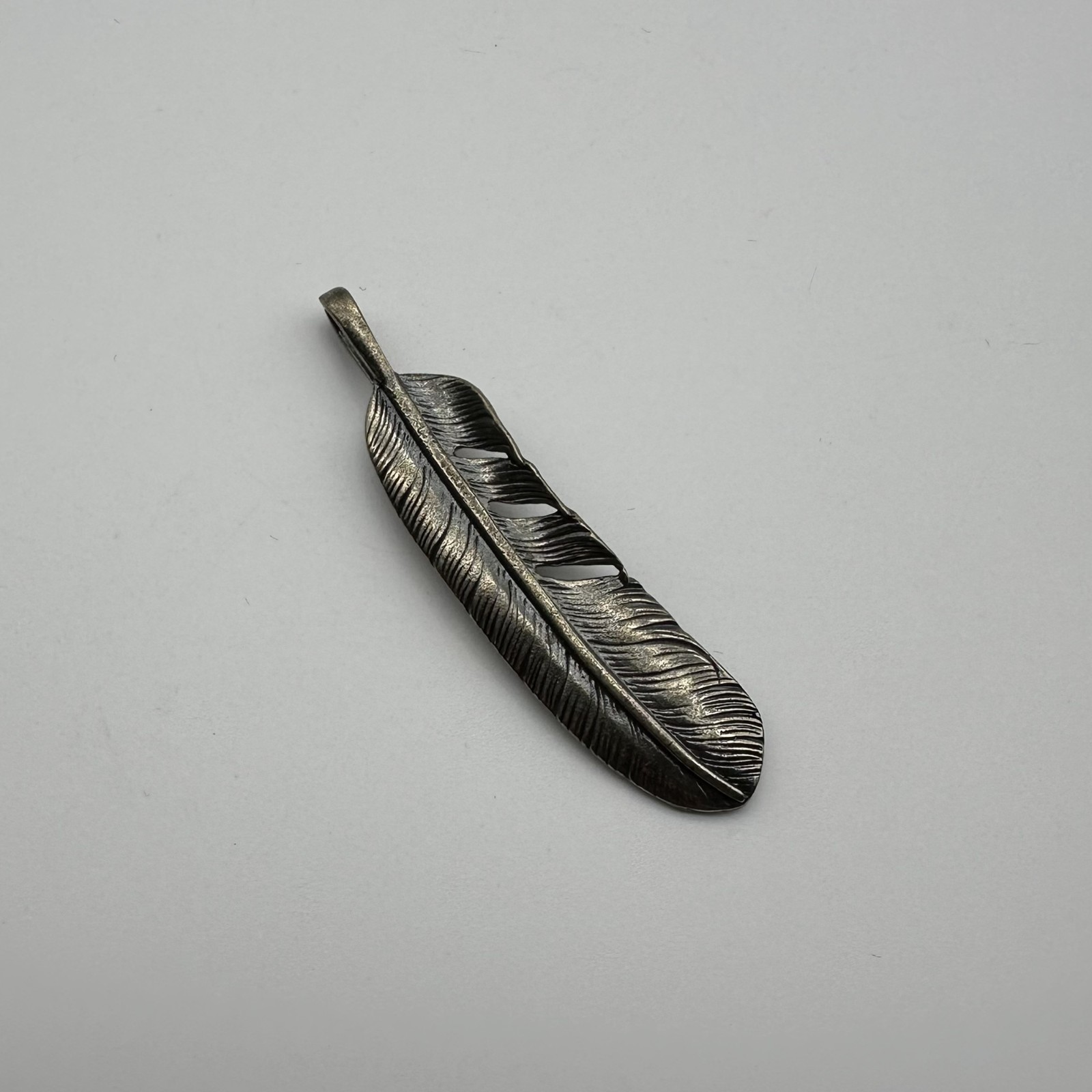 Retro Copper Feather Charm Keychain Decoration Embellishment lot