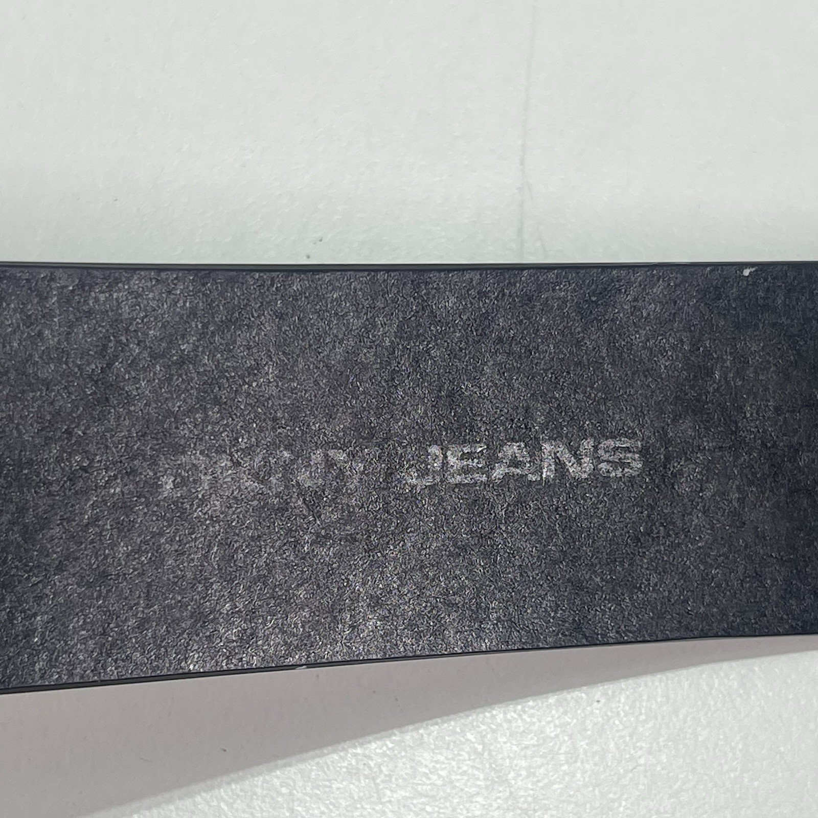 Vtg DKNY Jeans Black Belt Logo Buckle Men 36 » Casual Y2K