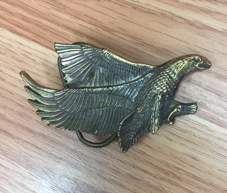 VTG 1979 THE GREAT AMERICAN CHICAGO BUCKLE CO. EAGLE BRASS LIMITED EDITION 506