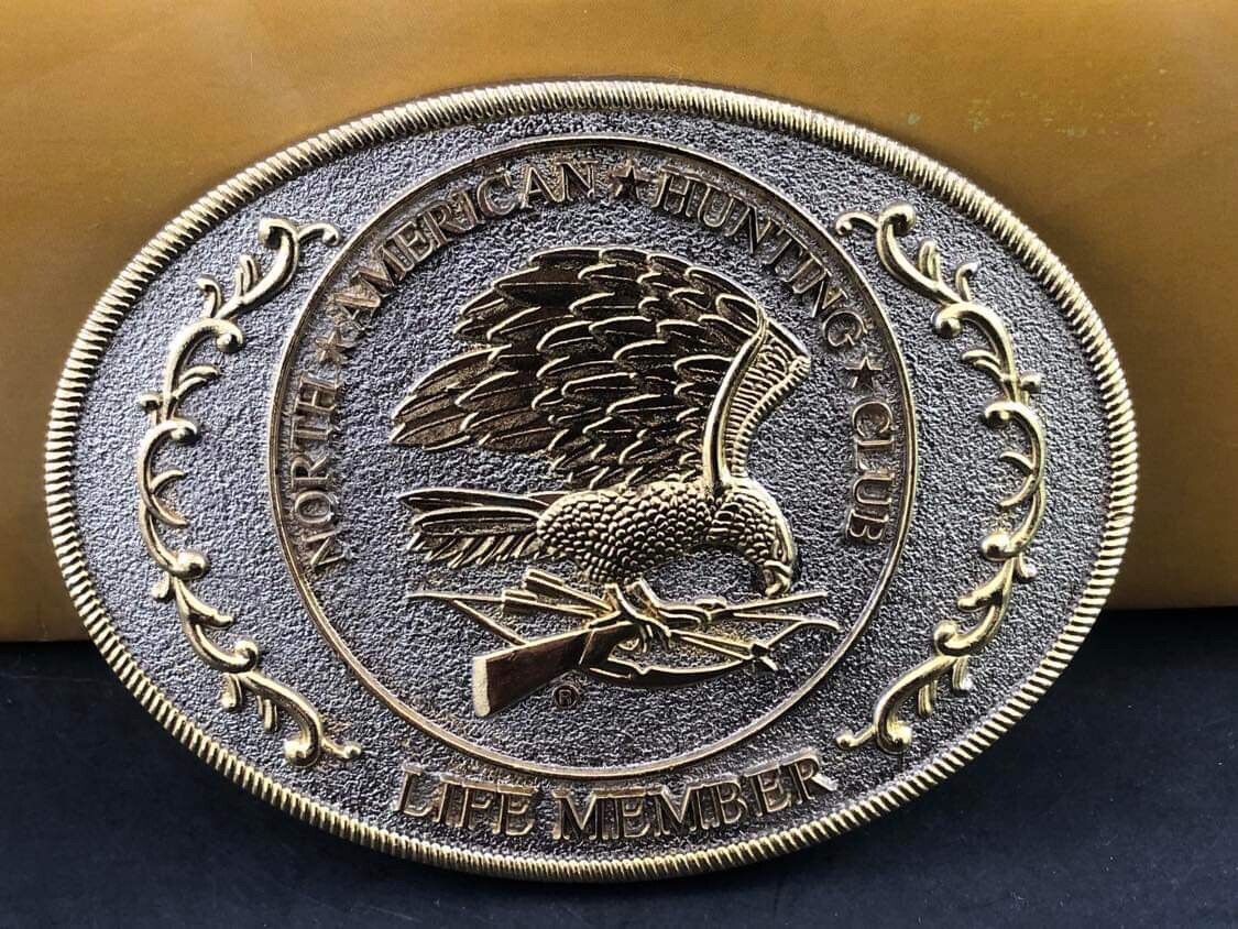 Belt buckle North American Hunting Club Life Member