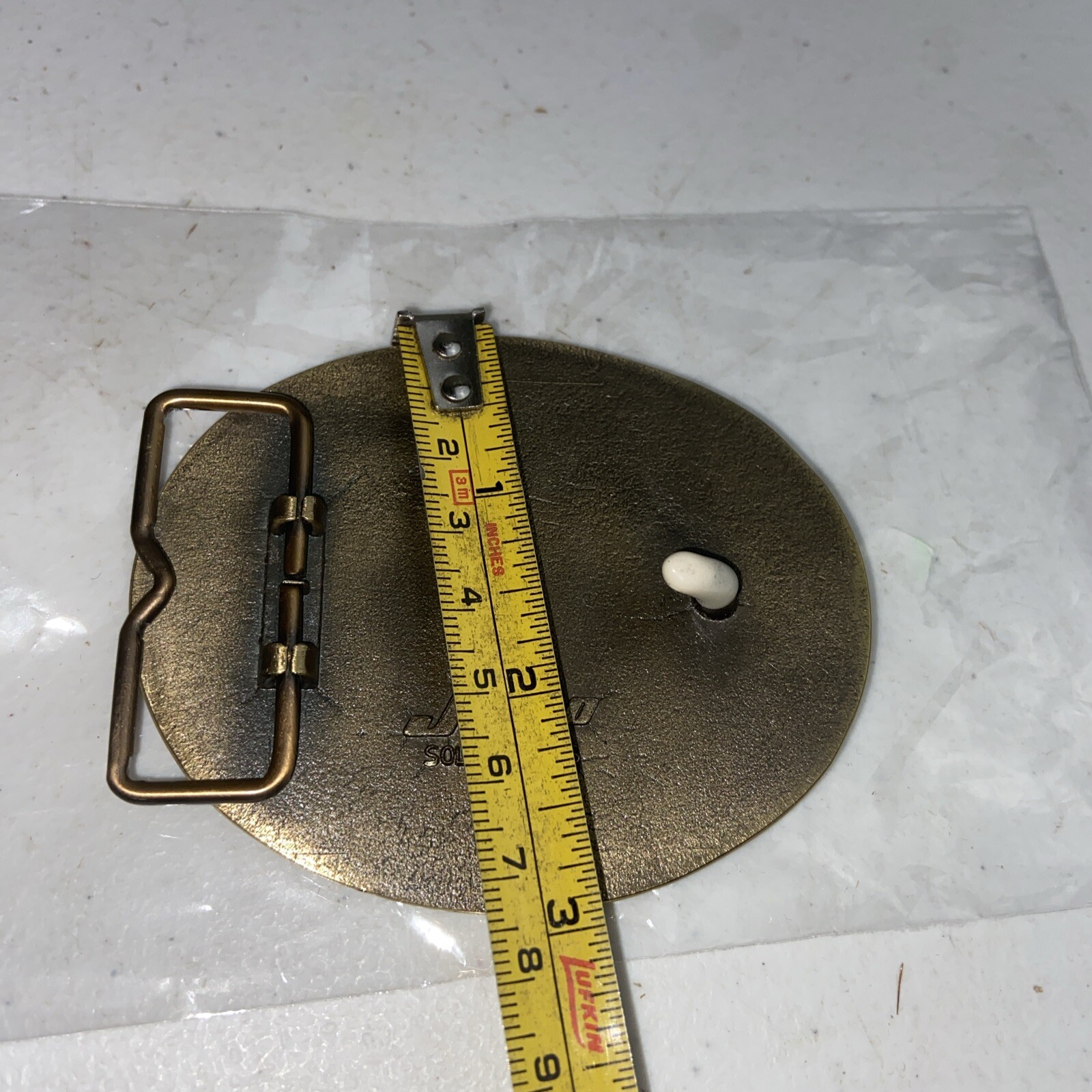 NRA Life Member Right To Bear Arms Belt Buckle Solid Brass Jadco Hunting Guns