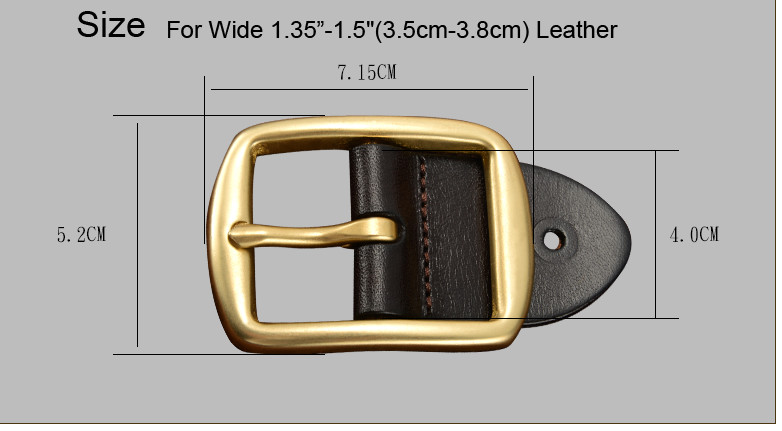 New Top quality Golden Mens Belt Buckle Pin Buckle For Wide 1.5&Prime;(3.8cm) Leather