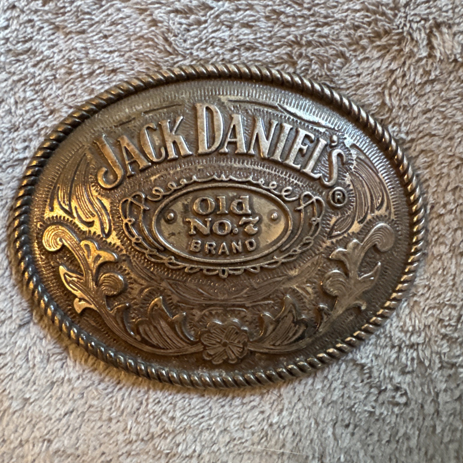Jack Daniel&rsquo;s metal belt buckle Old No. 7 Brand Whiskey Western Cowboy 5008JD