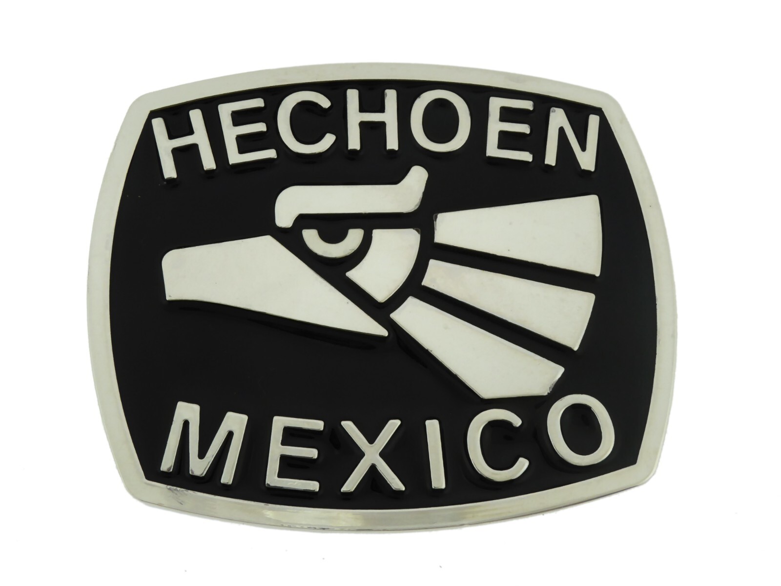 Hecho en Mexico Belt Buckle Mexican Men Women Rodeo Cowboy Western Silver Metal