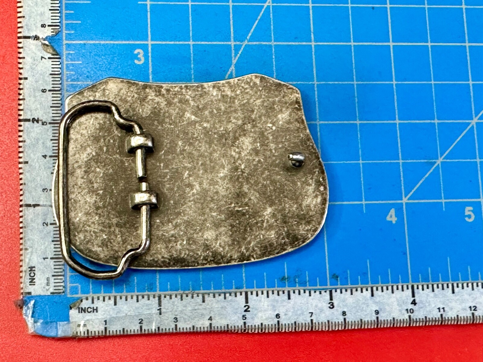 Dickies Screaming American Eagle and Stars USA Silver Tone Belt Buckle