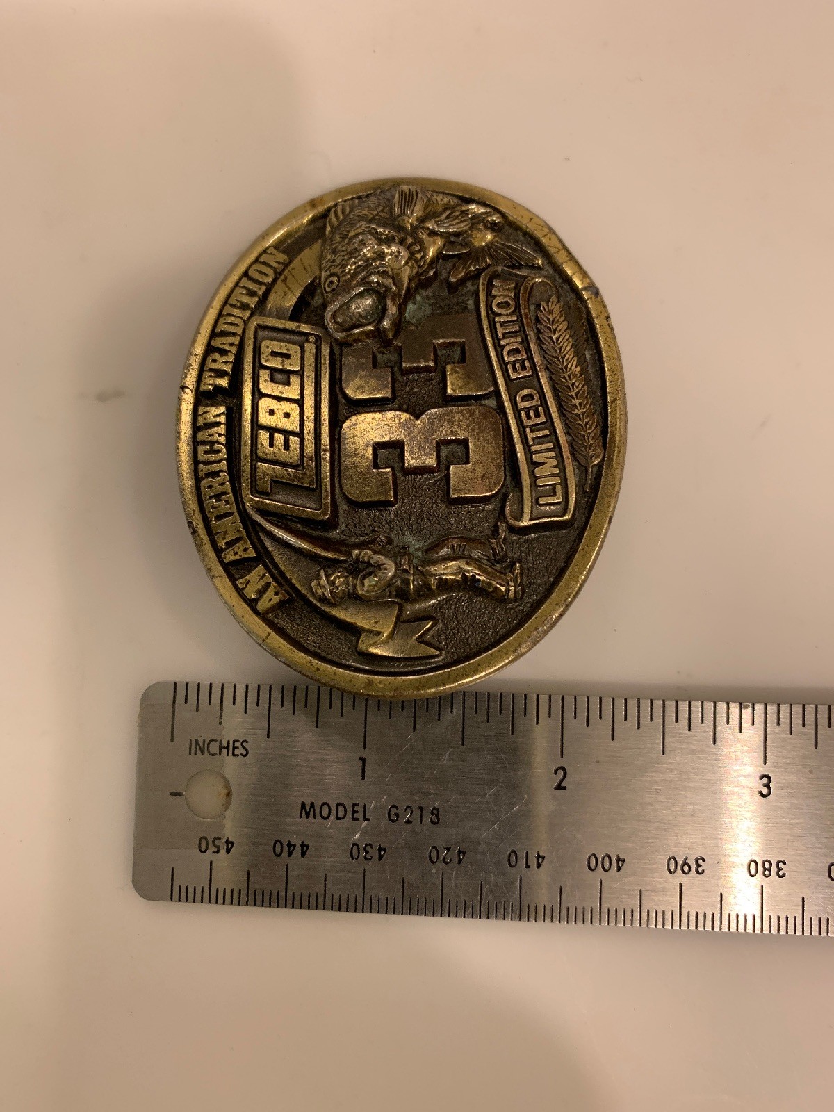 Vintage Solid Brass Lebco Limited Edition Belt Buckle An American Tradition