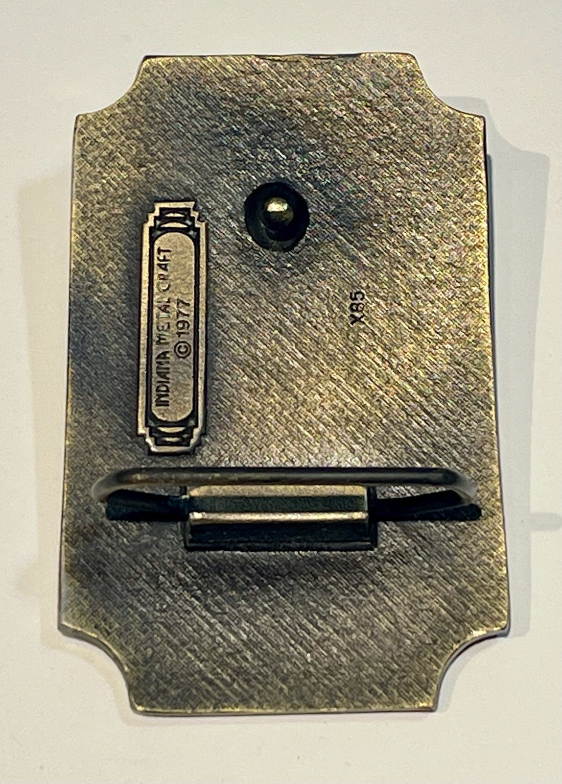 Indiana Metal 1977 Belt Buckle – « I&rsquo;LL GIVE UP MY GUN WHEN…” Charlton Heston NRA