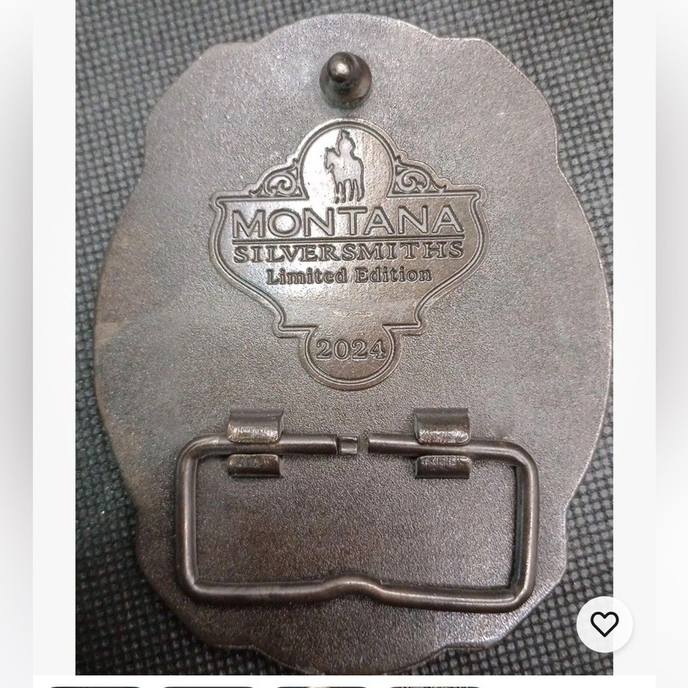 Pendleton Whisky 2024 « Let&rsquo;ter Buck » Limited Edition Gold and Black Belt Buckle