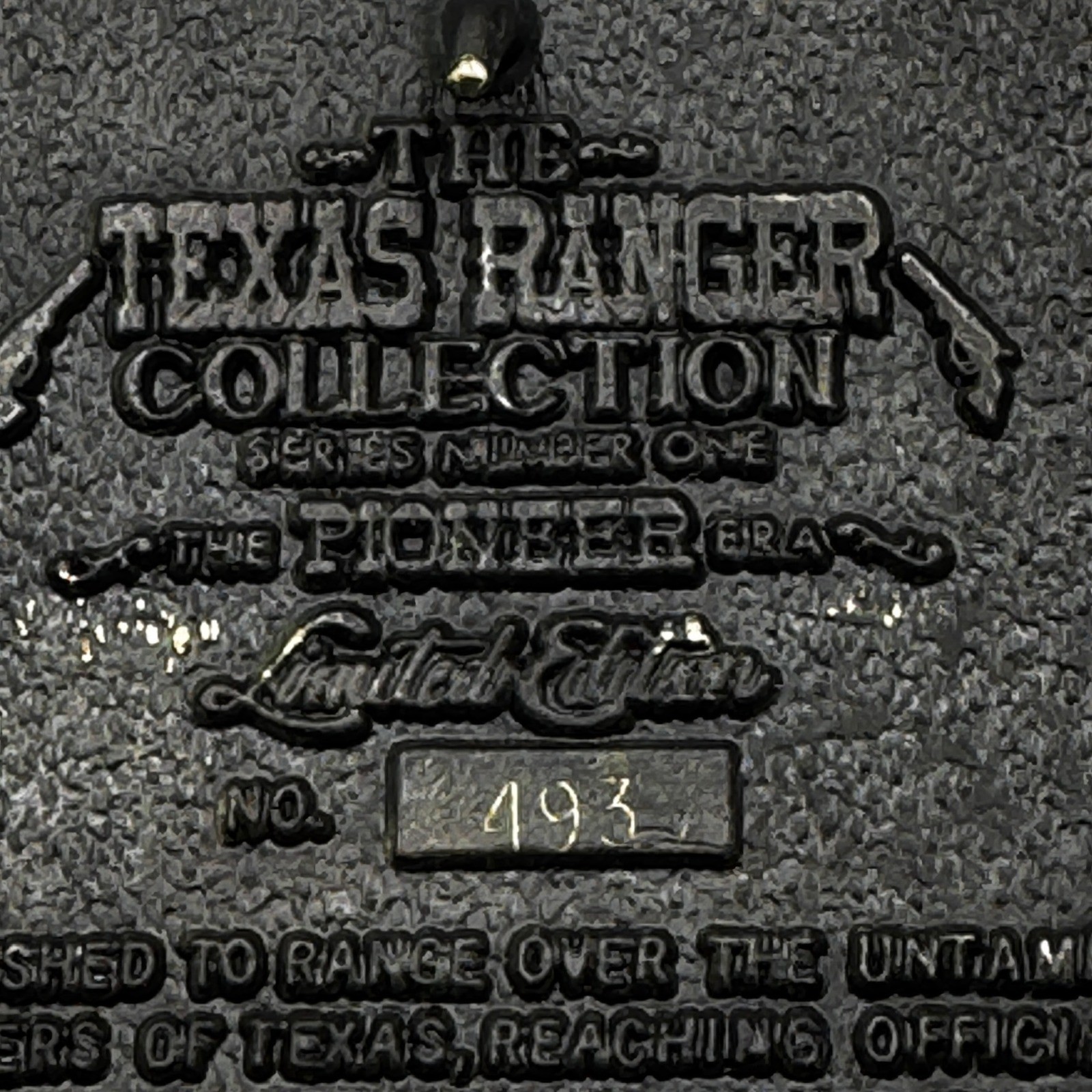 The Texas Ranger Collection John Coffee Hays Solid Brass Belt Buckle Ltd Ed 493