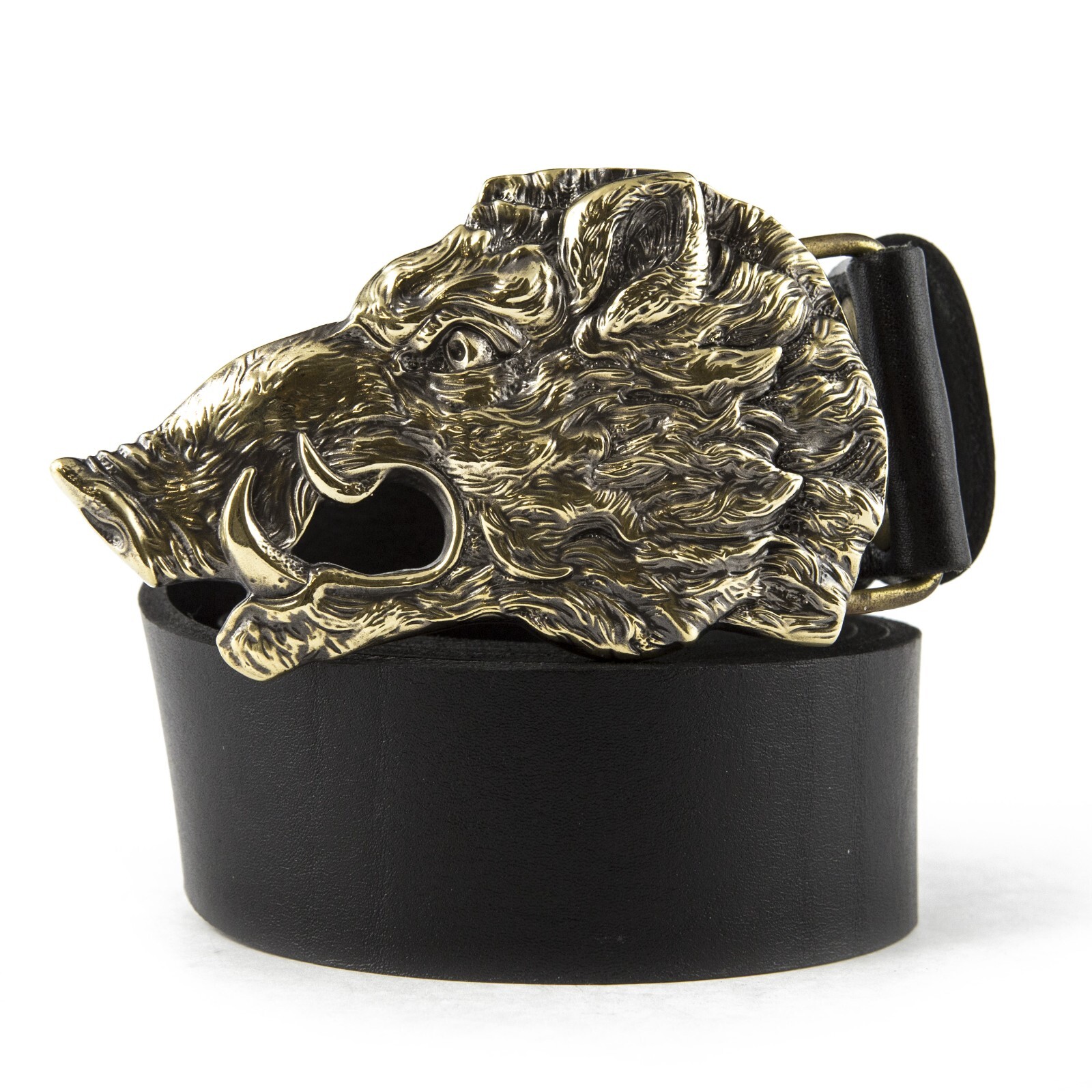 Belt buckle Wild boar head, Handmade hunter trophy wild boar