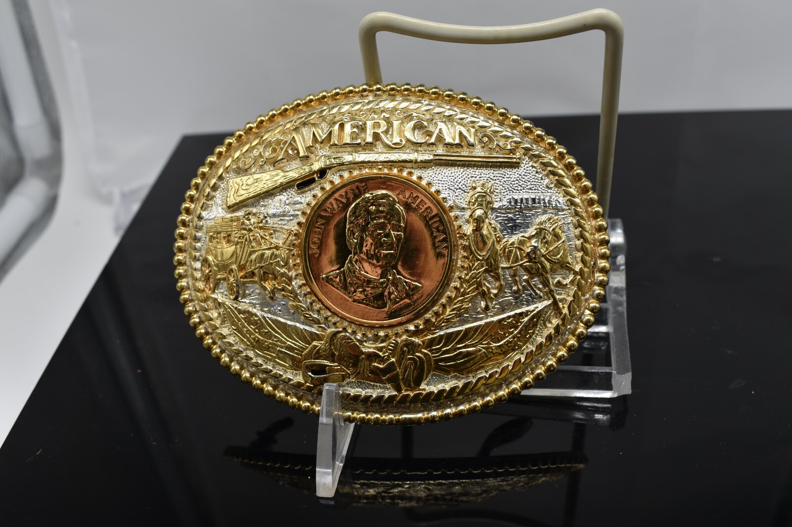AWARD DESIGN MEDALS SILVERSMITH COLLECTION AN AMERICAN JOHN WAYNE GOLD SILVER PL