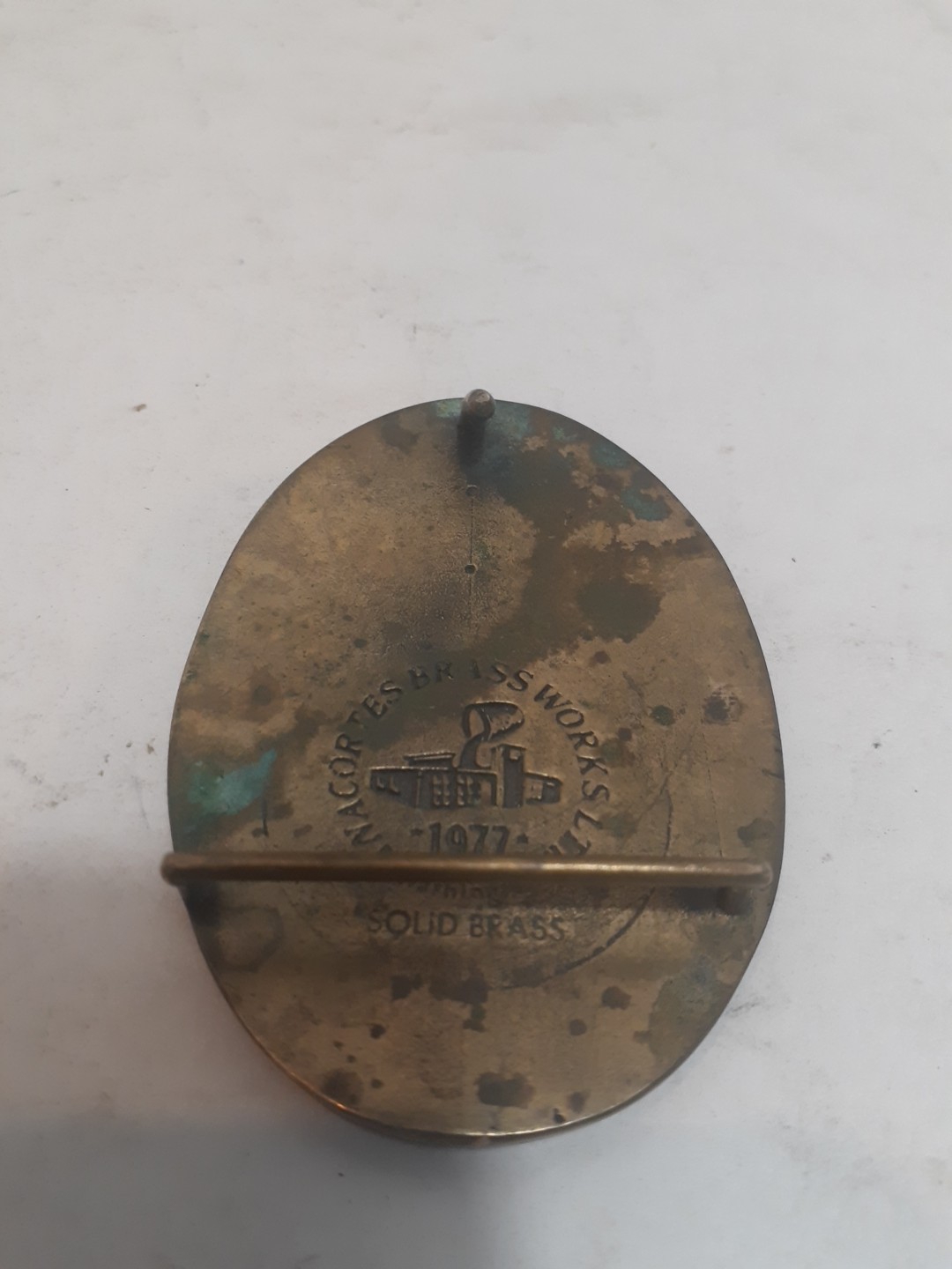 prinz extra beer belt buckle solid brass vintage rare great land great beer