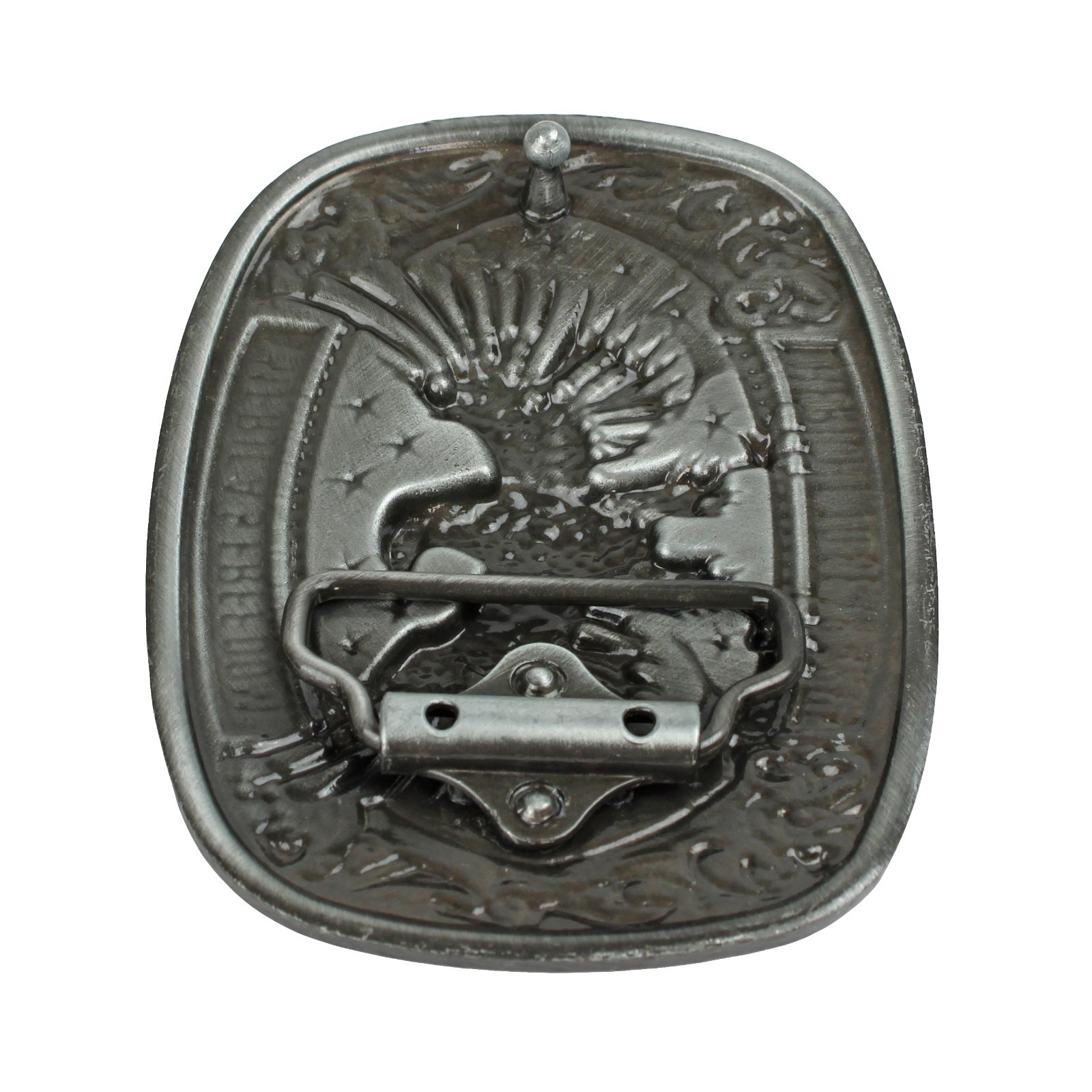 America&rsquo;s Freedom 2nd Amendment Eagle Belt Buckle Antique Silver Fits 1.5&Prime; Belts