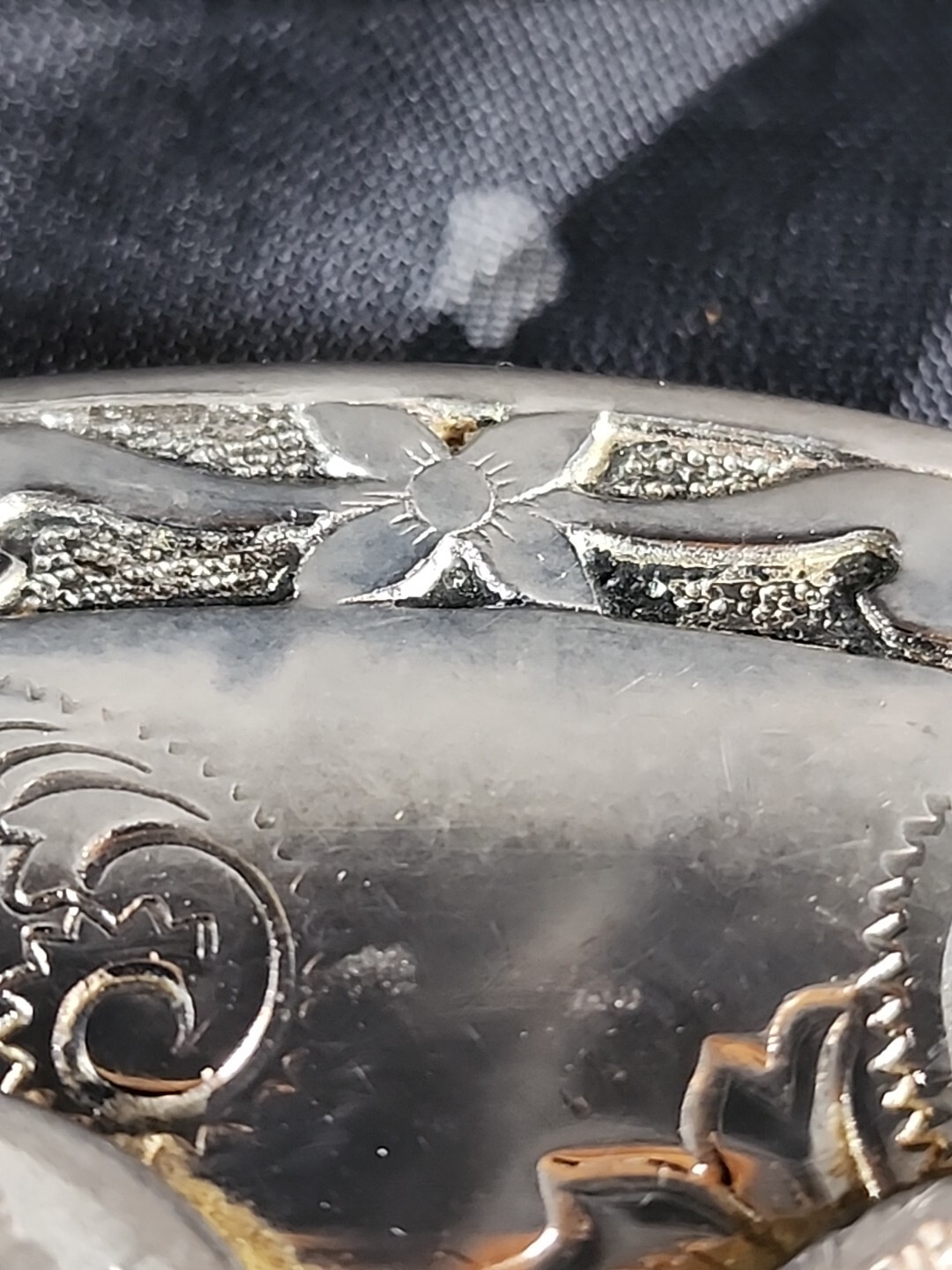Vintage Copenhagen Western Flair Metal Belt Buckle. 66F