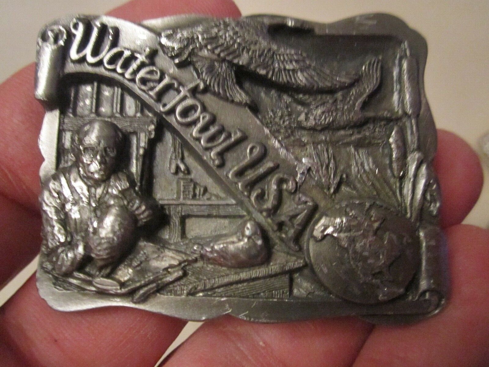 1988 WATERFOWL USA BELT BUCKLE – LMTD EDITION 1 OF 4000 – HEAVY – GW-17