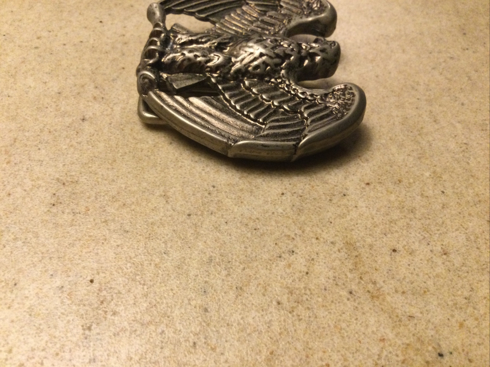 Vintage 1980s AVON Perched Eagle Metal Belt Buckle