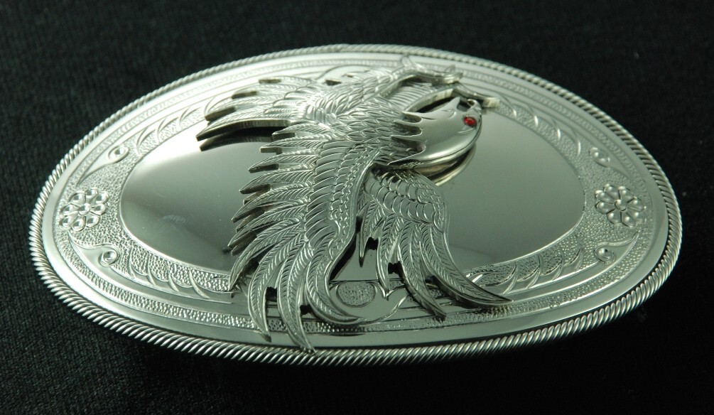 MADE BY ORDER MEN BELT BUCKLE HANDMADE STAINLESS STEEL EAGLE