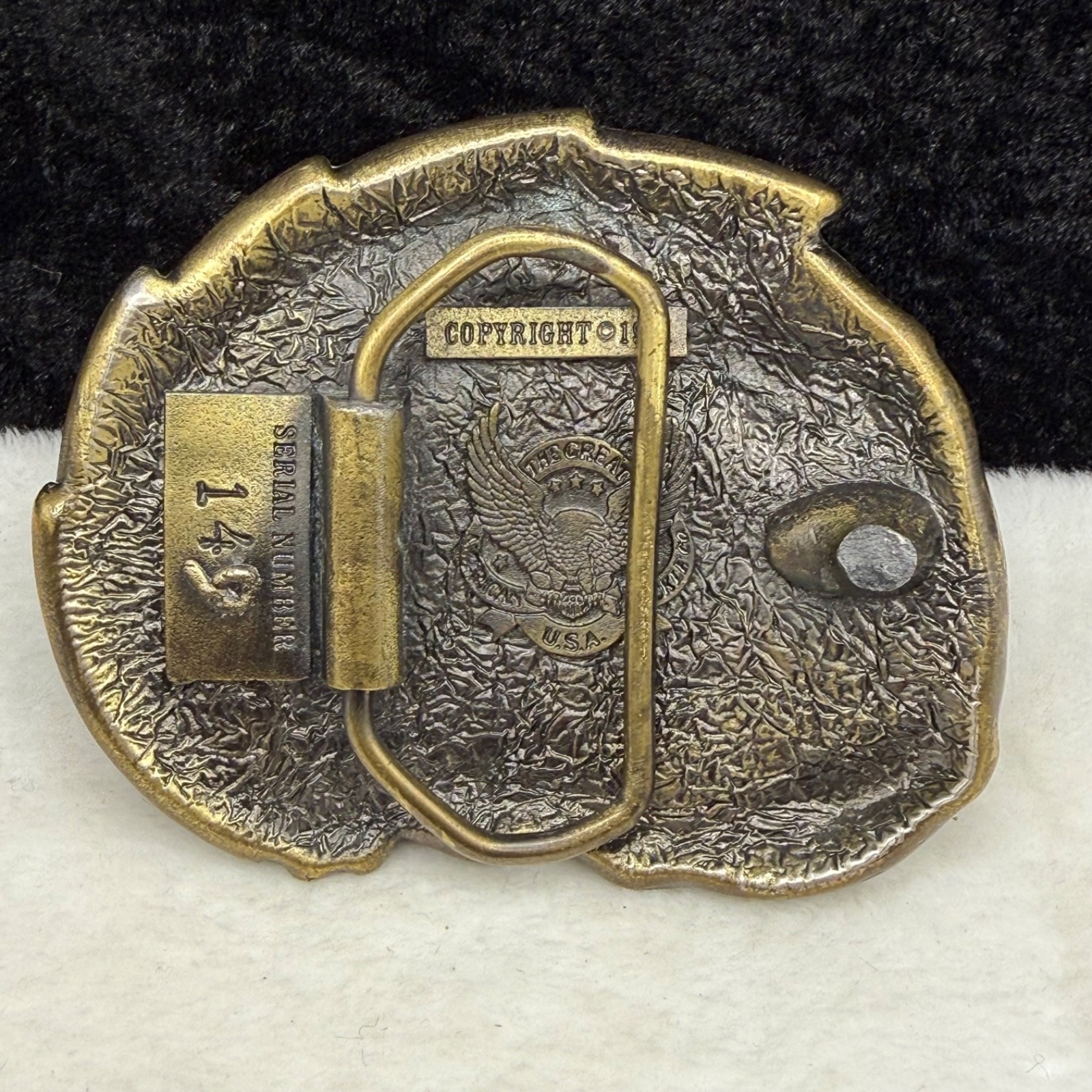 Vintage Hawaii Belt Buckle Palm Tree Travel Vacation Beach