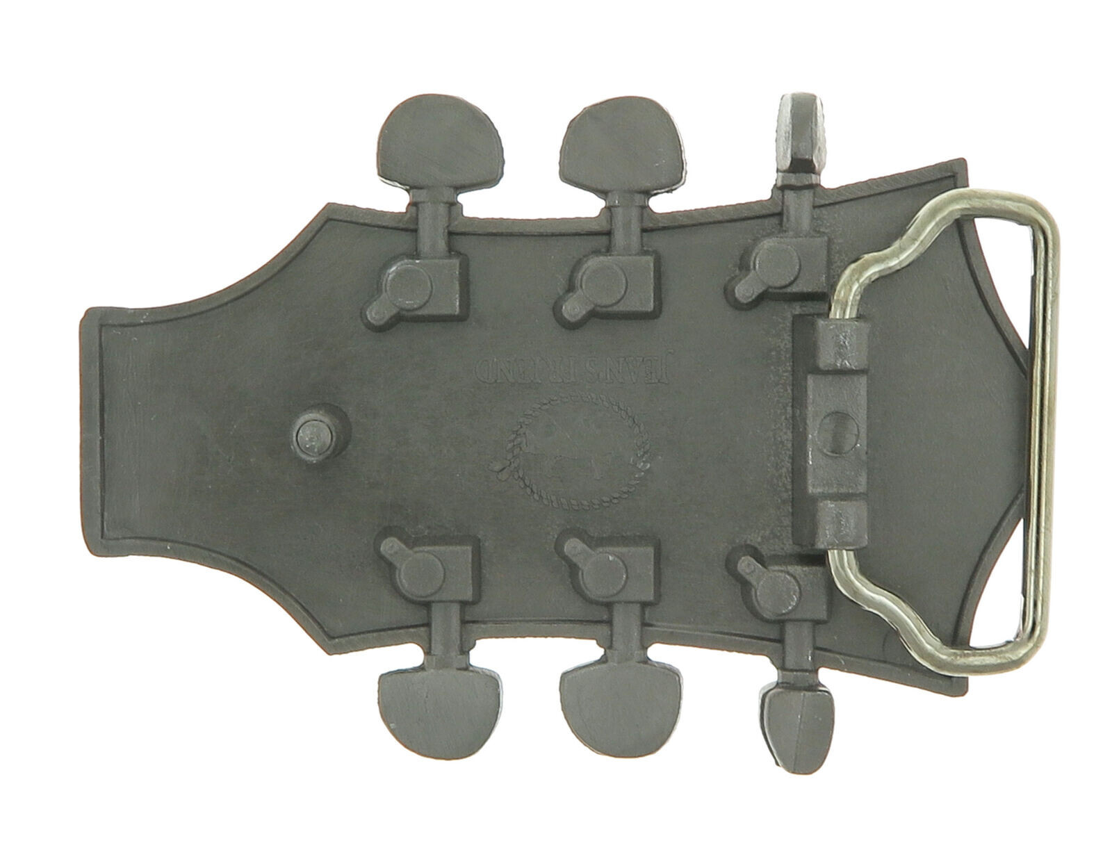 Guitar Head Music Musician Country Antique Silver Metal Belt Buckle