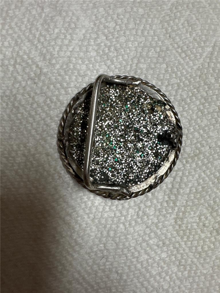 Vintage Unique Handmade Oval Belt Buckle